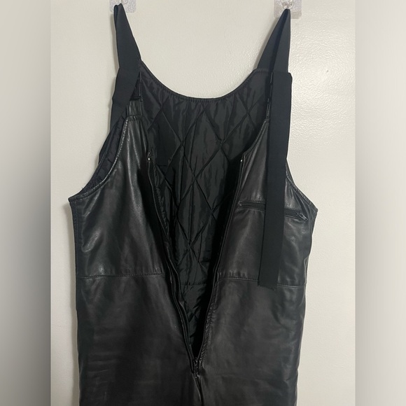 Wolf Of Canada Leather Overalls Motorcycle Pants Size Large - Picture 4 of 13